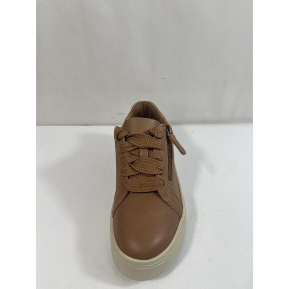 Clarks Collection Shoes Womens Size 5.5 Tan Mykah Joy Zip Sneakers New Box - Picture 6 of 14